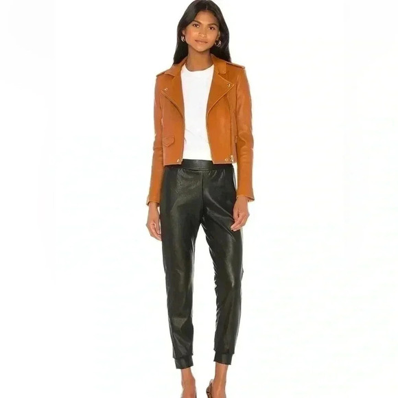 Commando Pants - Commando faux leather jogger in black S